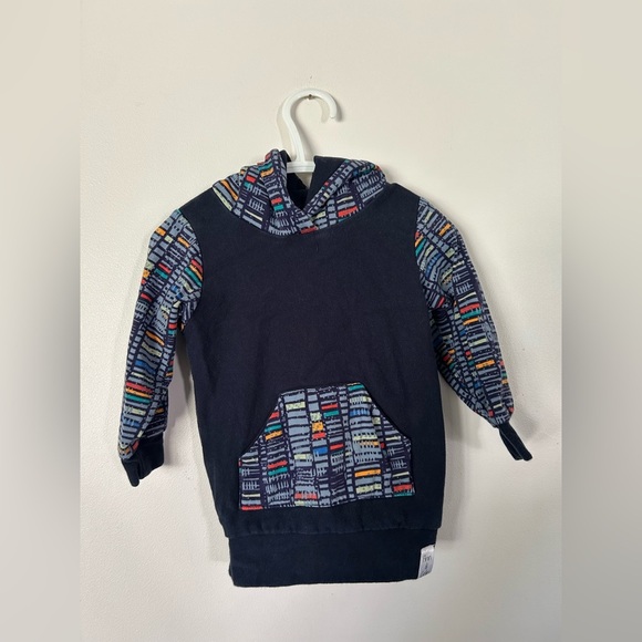 Finn & Grinn Small Shop Colourful Hooded Sweater Size 12-18 Months - Picture 1 of 4